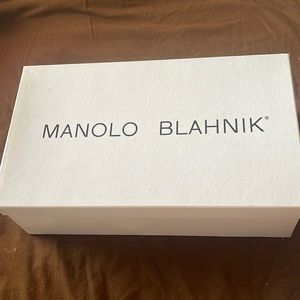 Manolo Blahnik in box Pink Pony 4” heels.